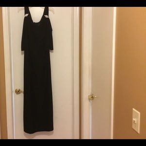 R&M Richards Cold shoulder Black gown size 16W